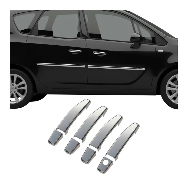 Couverture de poignée de porte pour Opel Astra H J 2004-2014 en Acier Inox 8Pcs