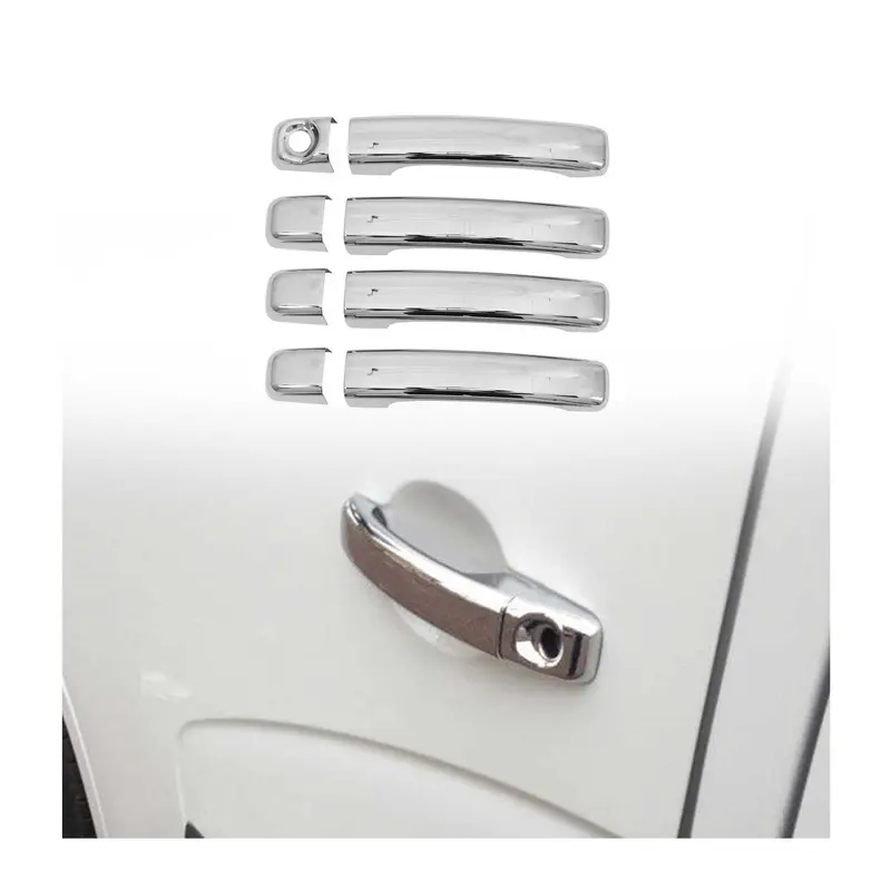 Couverture de poignée de porte pour Opel Vivaro 2014-2019 en Acier chromé