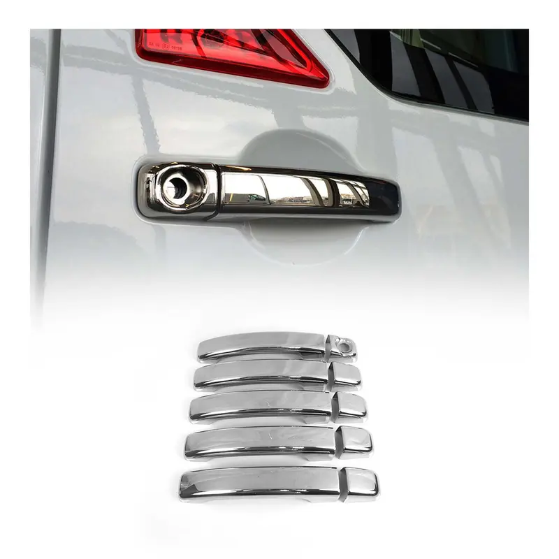 Couverture de poignée de porte pour Opel Vivaro B 2014-2019 en Acier Inox 10Pcs