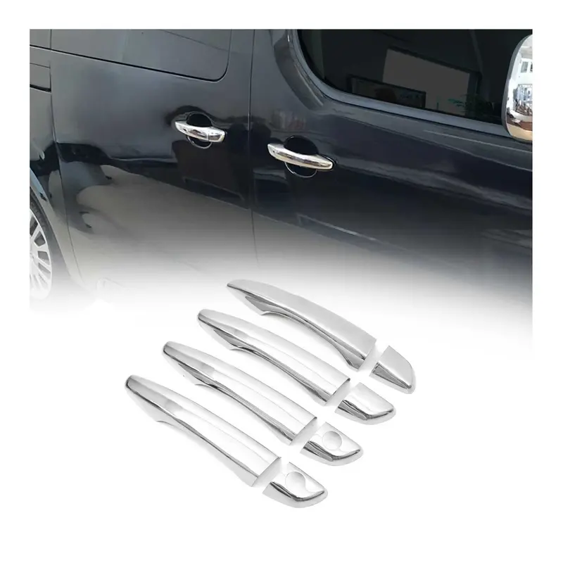 Couverture de poignée de porte pour Peugeot Expert Traveller 2016-2026 Acier 8x