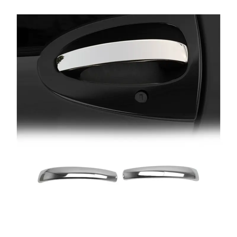Couverture de poignée de porte pour Smart Fortwo 2007-2014 en Acier 2Pcs