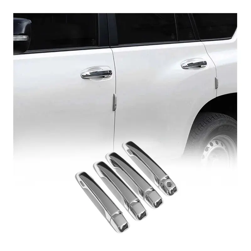 Couverture de poignée de porte pour Toyota Land Cruiser Prado 2009-2023 Acier