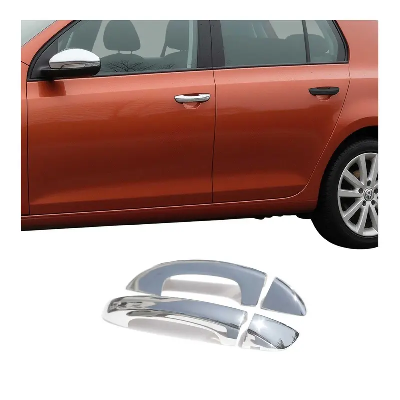 Couverture de poignée de porte pour VW Golf 2008-2012 en Acier Inoxydable