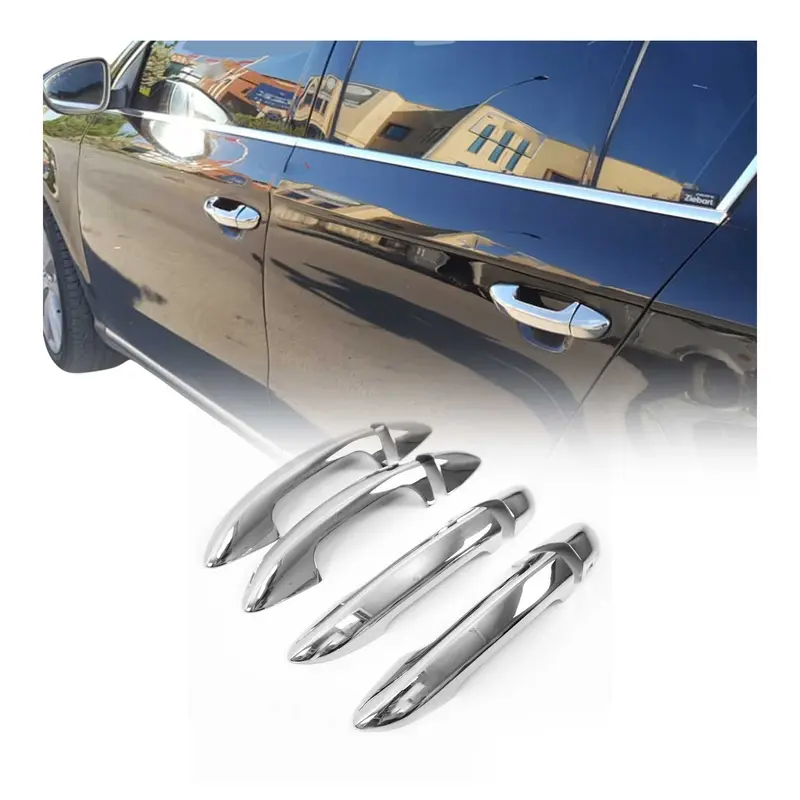 Couverture de poignée de porte pour VW Passat B6 Berline 2010-2015 e Acier 4Pcs