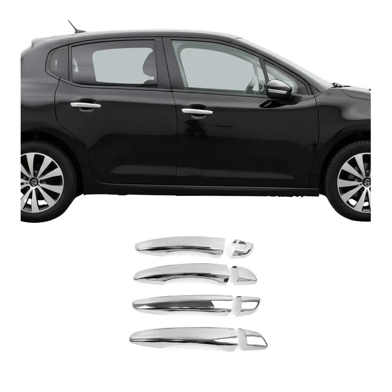 Couverture de poignée porte pour Citroen C3 / C3 Aircross 2016-2024 H1 Chromé