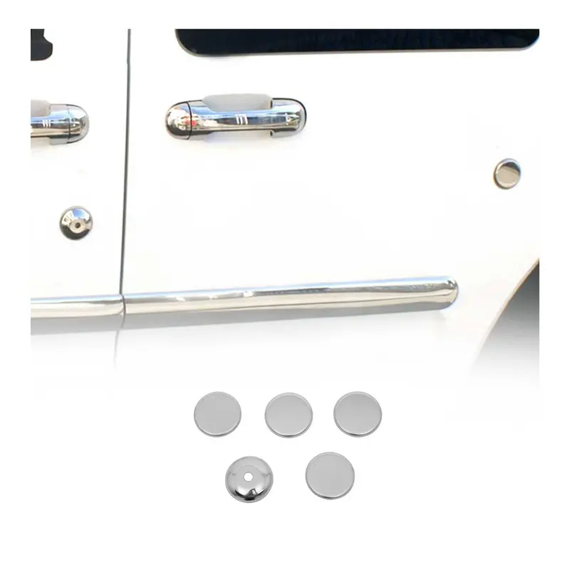 Couverture de Serrure de Poignée de Porte pour Ford Connect 2009-2014 Acier 5x