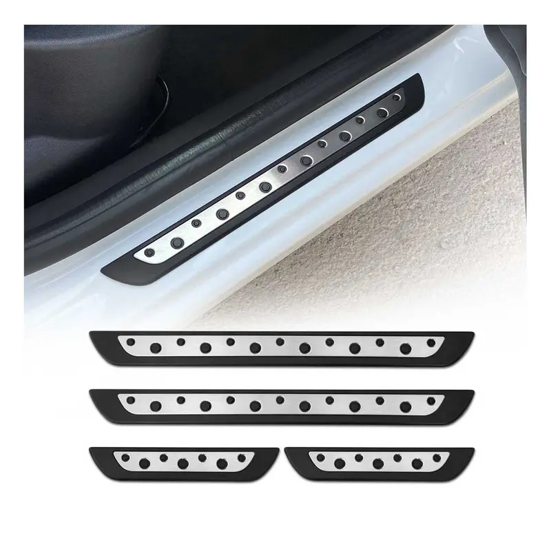 Couverture de seuil de porte pour BYD Seal U / MG HS PHEV 2023-2026 inox + Abs
