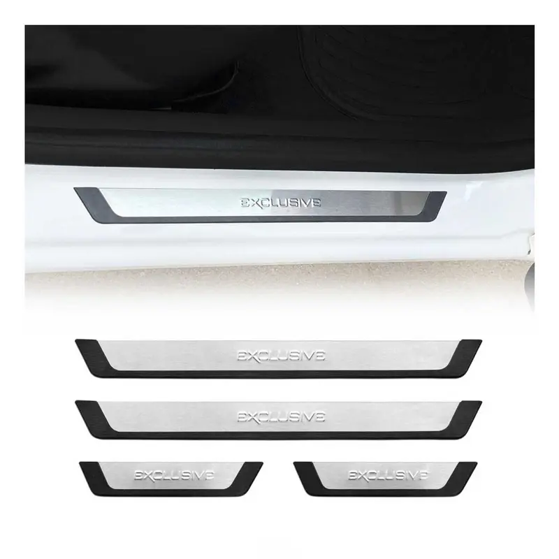 Couverture de seuil de porte pour BYD Seal U/MG HS PHEV 2023-2026 inox chromé 4x