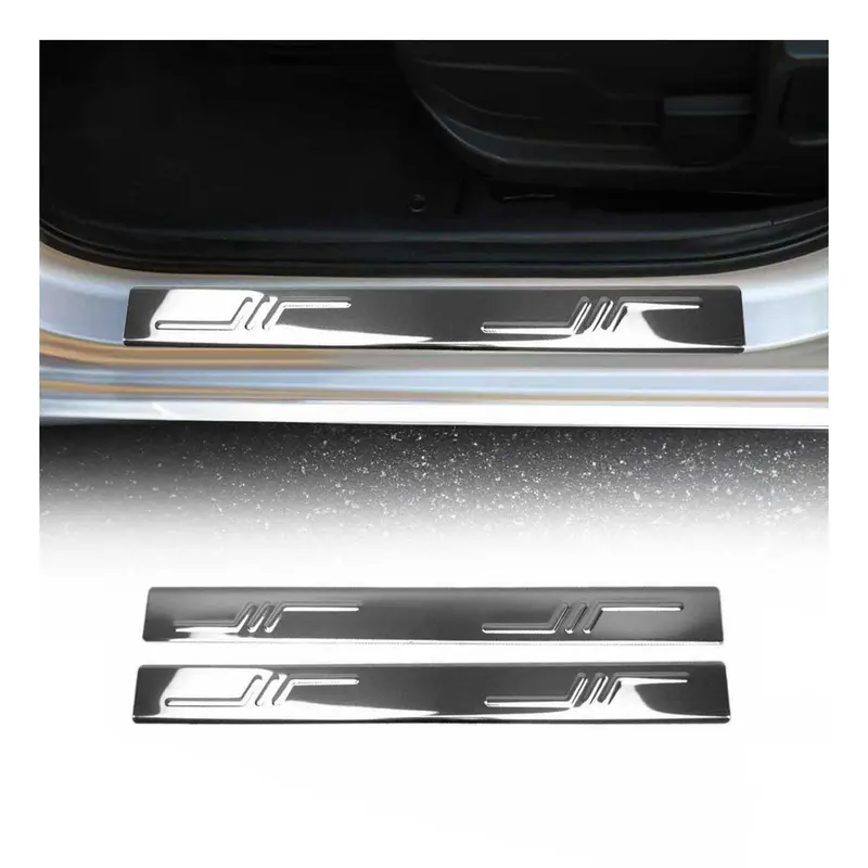 Couverture de Seuil de porte pour Fiat Fiorino Qubo Nemo 2007-2024 acier inox 2x