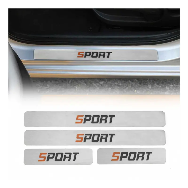 Couverture de Seuil de porte pour Ford Kuga III 2019-2026 acier inox chromé 4Pcs