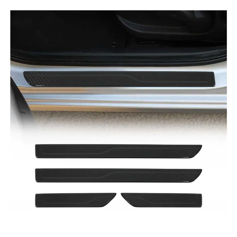 Couverture De Seuil De Porte pour Hyundai Elantra SD 2021-2026 Carbone 4 Pcs