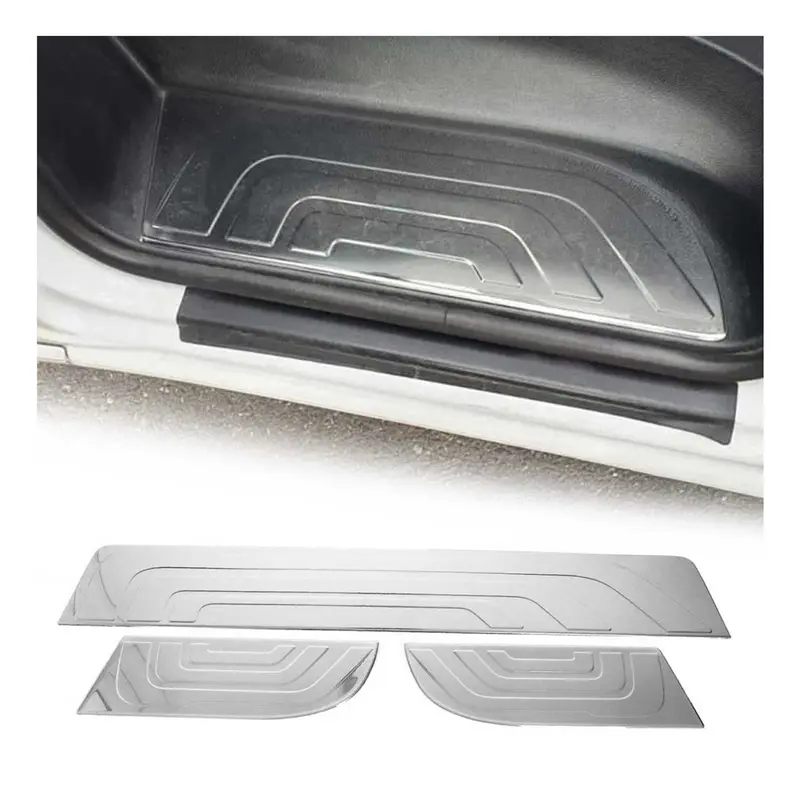 Couverture de Seuil de porte pour Mercedes Sprinter W907 2018-2026 acier inox 3x