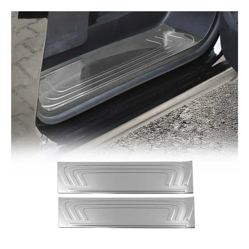 Couverture de Seuil de porte pour Mercedes Vito W447 2014-2026 inox chromé 2x