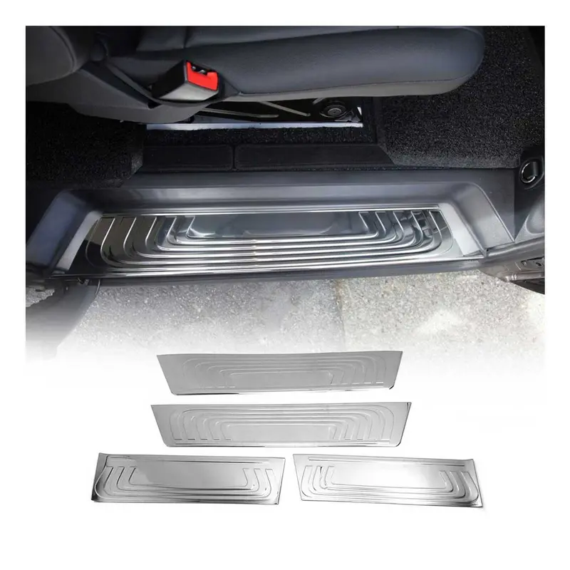 Couverture de Seuil de porte pour Mercedes Vito W447 2014-2026 inox chromé 4Pcs