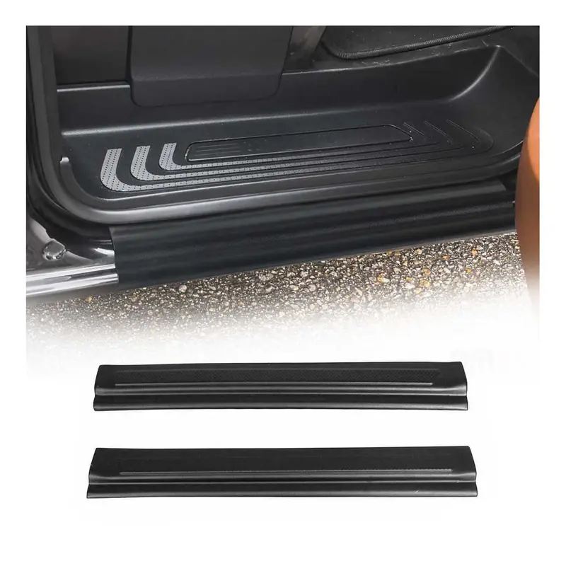 Couverture de Seuil de porte pour Mercedes Vito W639 2003-2014 TPE Noir 2x