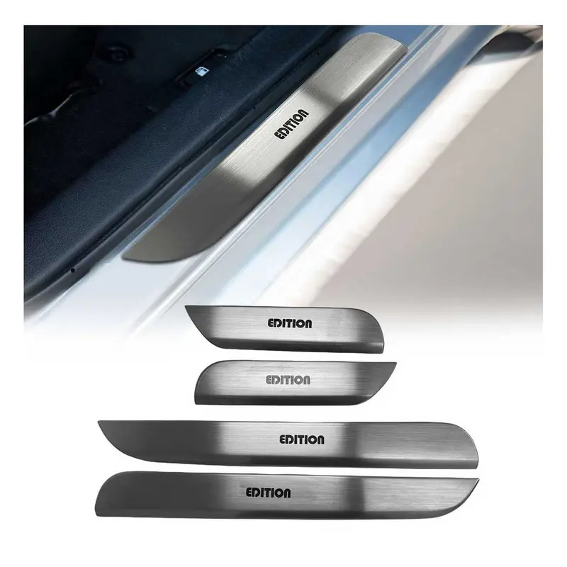 Couverture de Seuil de porte pour Peugeot 3008 2016-2026 inox chromé 4 Pcs