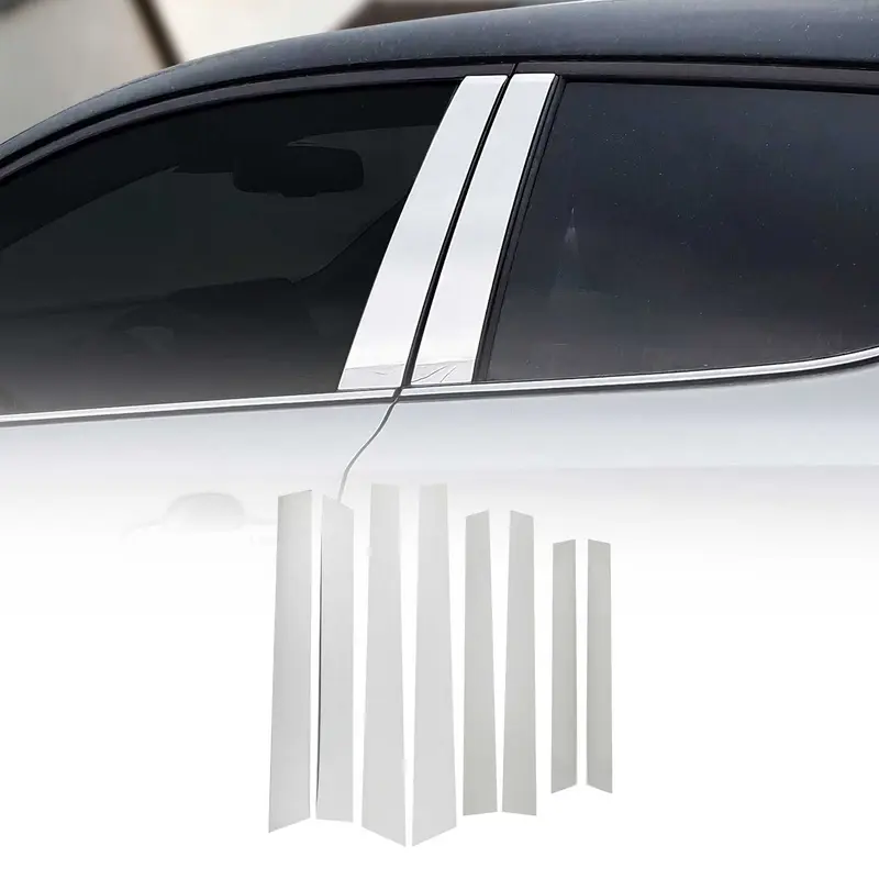 Couverture Garniture de pilier B pour Dacia Duster 2010-2018 en acier inox 8Pcs
