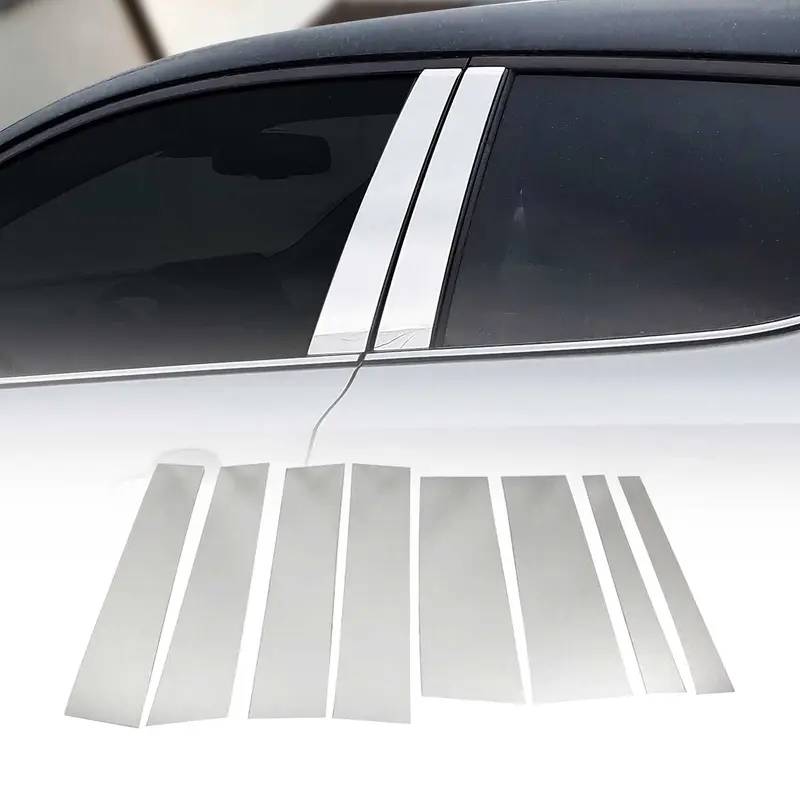 Couverture Garniture de pilier B pour Fiat Doblo 2010-2021 en acier inox 8Pcs