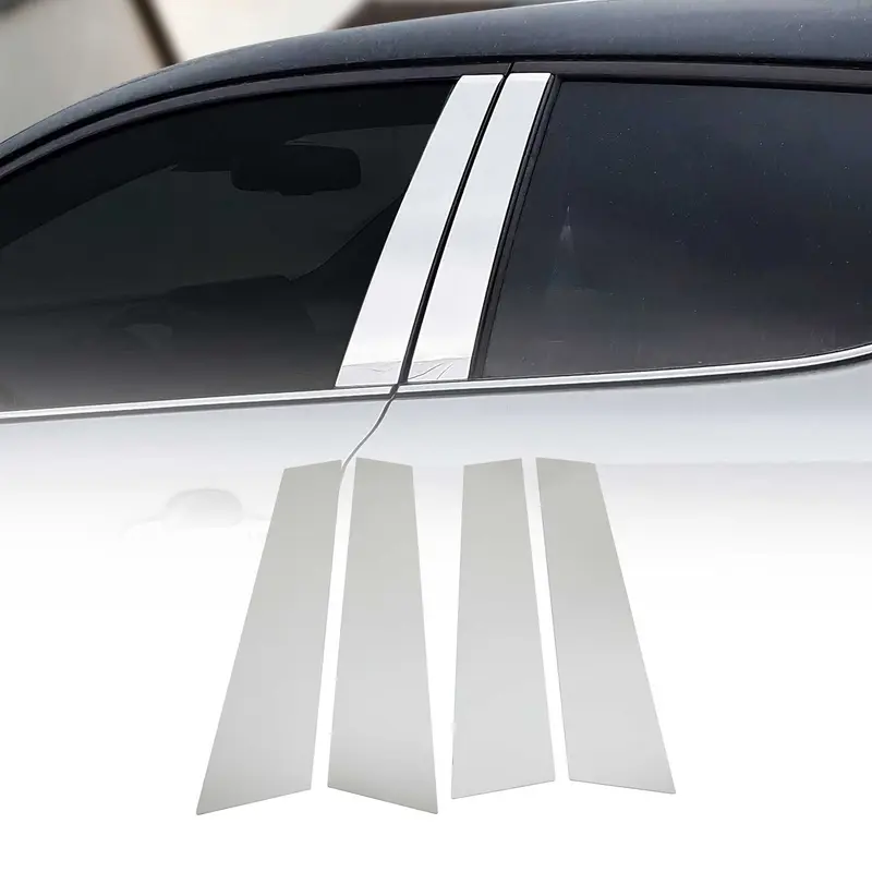Couverture Garniture de pilier B pour Fiat Tipo 2015-2026 en acier inox 4Pcs
