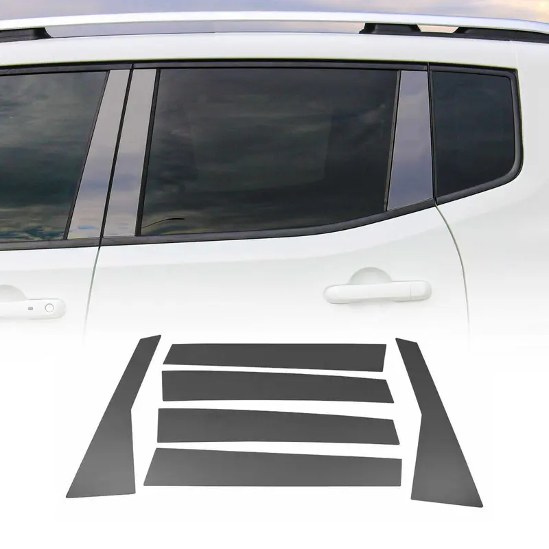 Couverture Garniture de pilier B pour Honda CR-V 2012-2018 acier inox Foncé 6Pcs