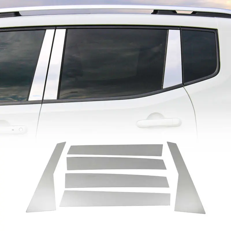 Couverture Garniture de pilier B pour Honda CR-V 2012-2018 en acier inox 6Pcs