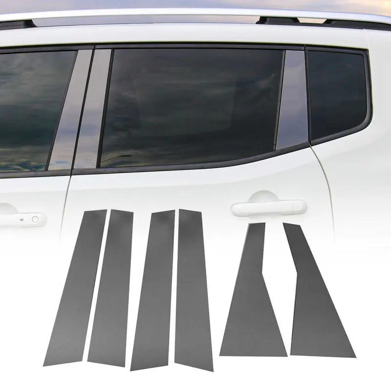 Couverture Garniture de pilier B pour Honda CR-V 2017-2021 acier inox Foncé 6Pcs