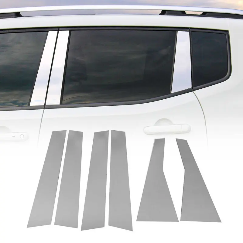 Couverture Garniture de pilier B pour Honda CR-V 2017-2021 en acier inox 6Pcs