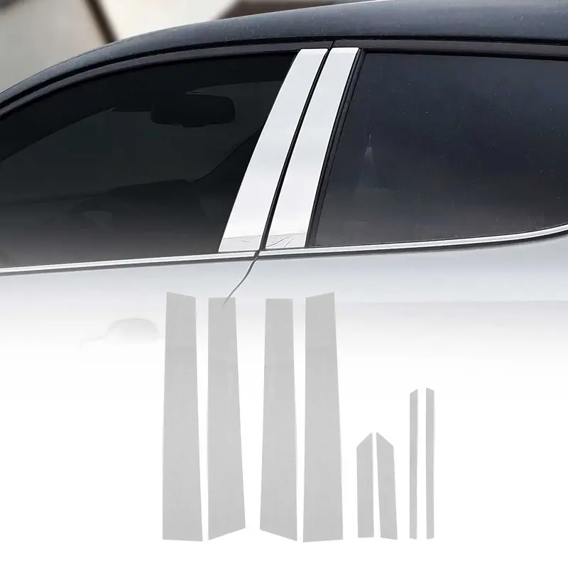 Couverture Garniture de pilier B pour Hyundai i10 2020-2026 en acier inox 8Pcs