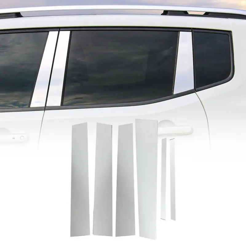 Couverture Garniture de pilier B pour Opel Mokka 2012-2019 en acier inox 6Pcs