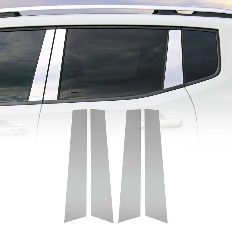 Couverture Garniture de pilier B pour Peugeot 308 2013-2021 en acier inox 6Pcs