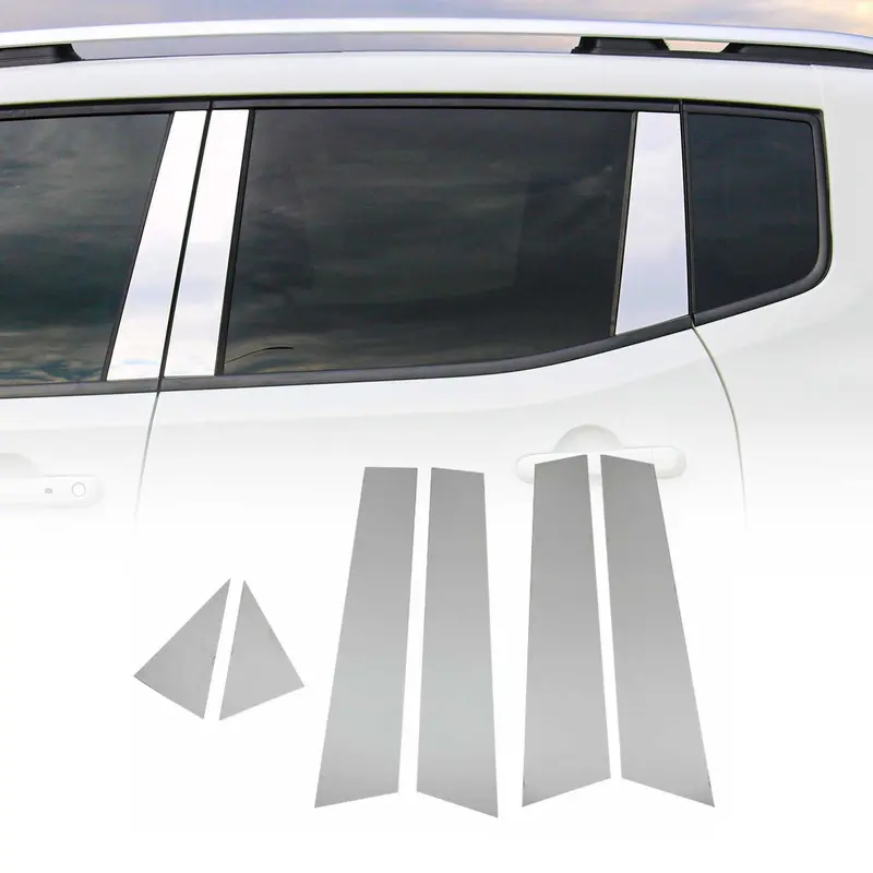 Couverture Garniture de pilier B pour Renault Clio 2019-2023 en acier inox 6Pcs