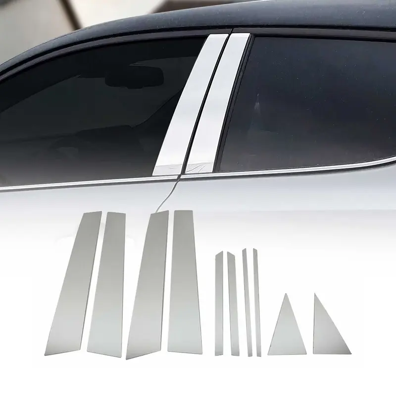 Couverture Garniture de pilier B pour Seat Ibiza 2017-2020 en acier inox 10 Pcs