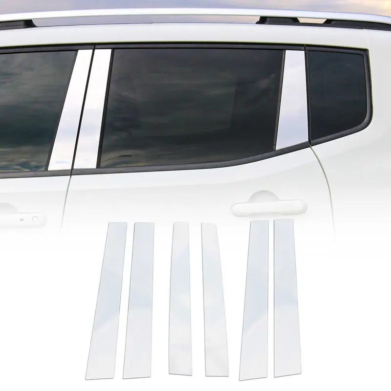 Couverture Garniture de pilier B pour Ssangyong Grand Musso 2018-2021 inox 6Pcs