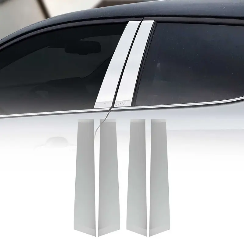Couverture Garniture de pilier B pour Toyota C-HR 2016-2023 en acier inox 4Pcs