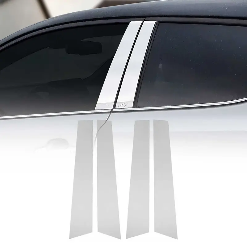 Couverture Garniture de pilier B pour Toyota Corolla 2019-2026 Berline inox 4Pcs