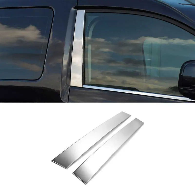 Couverture Garniture de pilier B pour VW Caddy 2003-2015 en acier inox 2Pcs