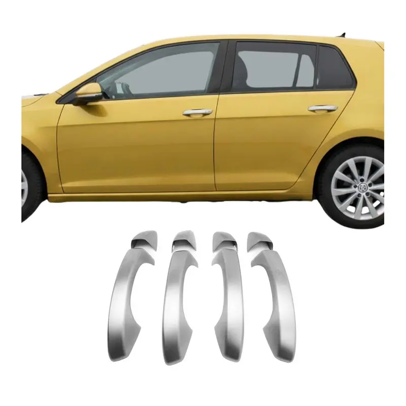 Couverture Poignée de porte pour Volkswagen Golf 2013-2019 Chrome brossé