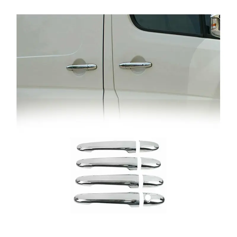 Couverture Poignée de porte pour VW Crafter 2006-2017 4 portes H1 Acier 8Pcs