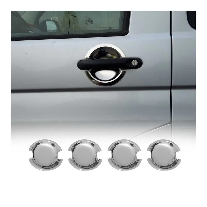 Couverture poignée de porte pour VW T6 T6.1 2015-2024 4Portes 4pcs inox chromé