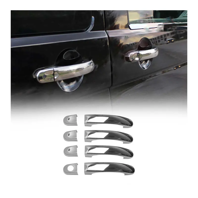Couverture poignée de porte pour VW T6 T6.1 tout 2015-2024 H1 4Portes Acier 8Pcs