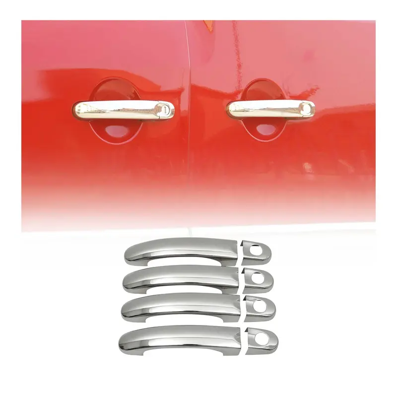 Couverture poignée de porte pour VW Touran 2003-2015 H4 4 Portes Acier 8Pcs