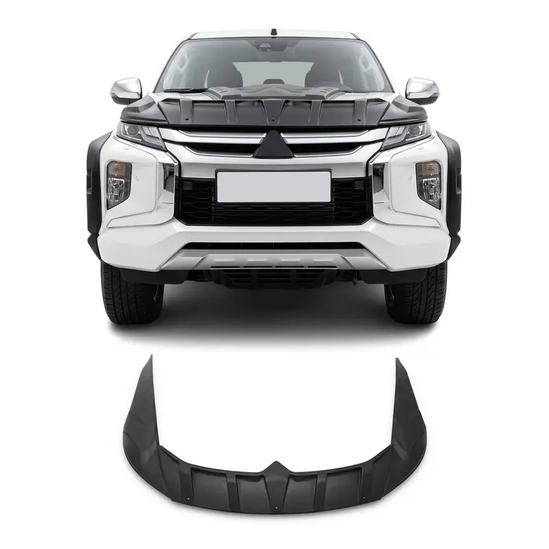 Déflecteur De Capot pour Mitsubishi L200 2019-2026 ABS 3 Pcs