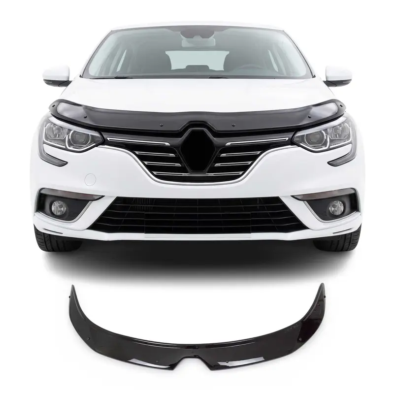 Déflecteur de Capot pour Renault Megane IV 2016-2022 Berline Acrylique Noir