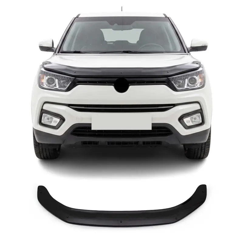 Déflecteur de Capot pour Ssangyong Tivoli 2015-2023 en Acrylique Noir