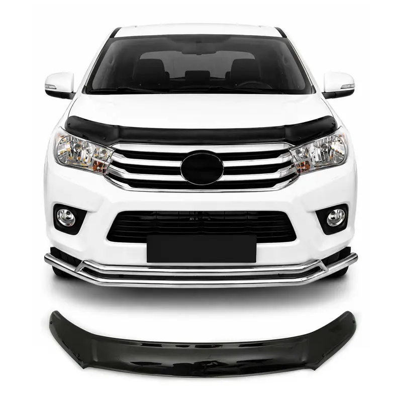 Déflecteur de Capot pour Toyota Hilux VIII 2015-2026 en Acrylique Noir