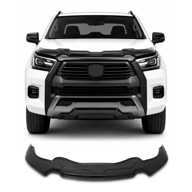 Déflecteur De Capot pour Toyota Hilux VIII 2021-2026 FL Chauve-souris Noir ABS