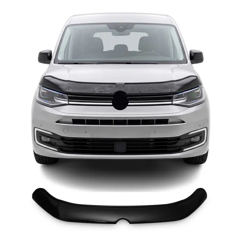 Déflecteur de Capot pour VW Caddy 2020-2026 en Acrylique Noir