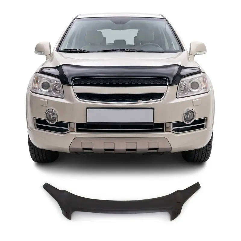 Deflecteurs d'air capot de voiture pour Chevrolet Captiva SUV 2006-2011 Noir