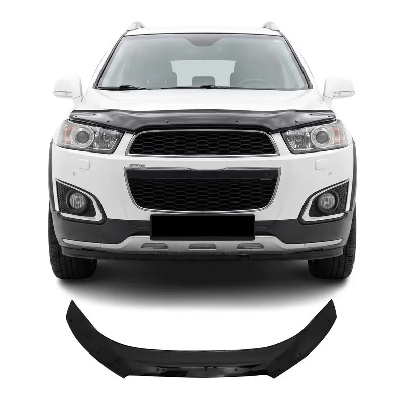 Deflecteurs d'air capot de voiture pour Chevrolet Captiva SUV 2011-2019 Noir