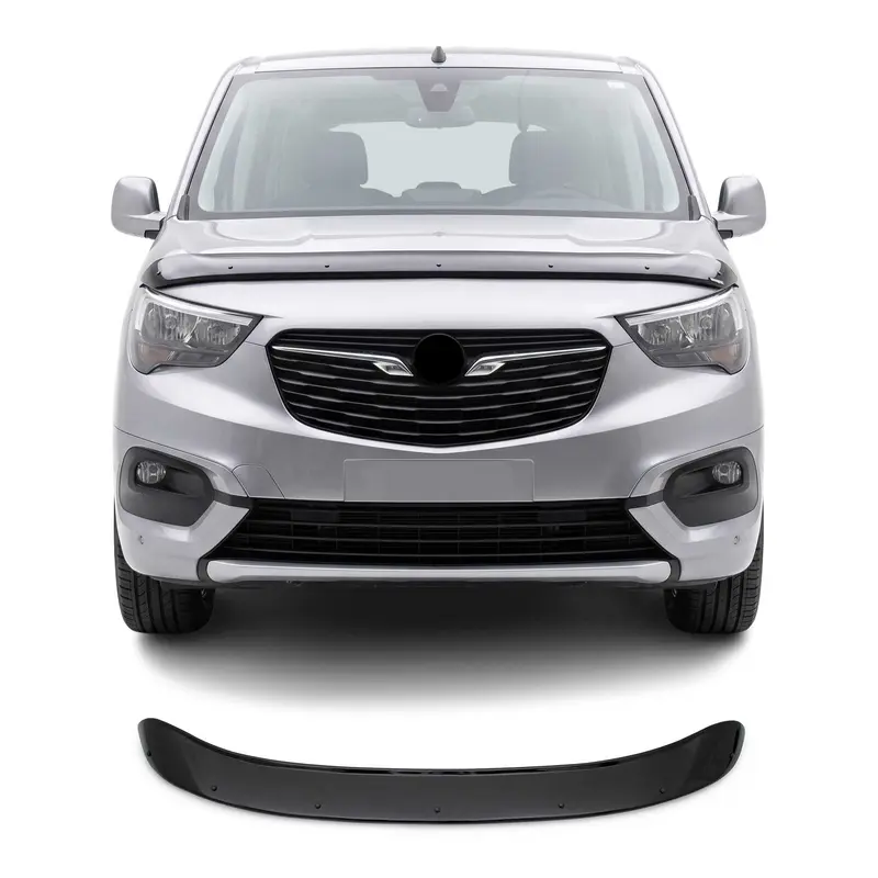 Deflecteurs d'air capot de voiture pour Citroen Berlingo 2018-26 Acrylique Noir